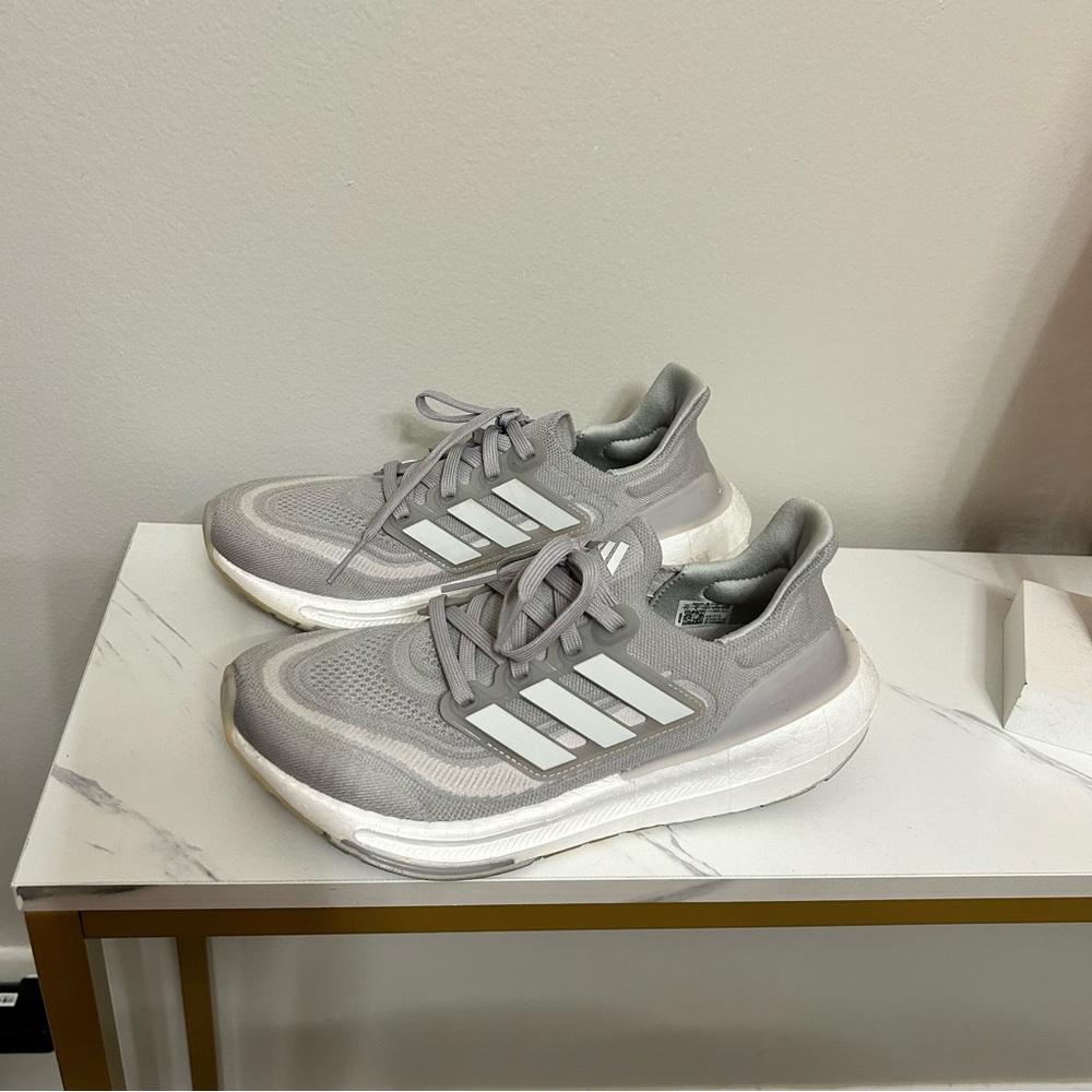 Adidas Gray Athletic Shoes - light boost